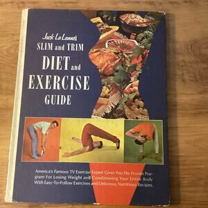 Jack LaLanne’s Slim and Trim Diet and Exercise Guide Hardcover Book Vintage 60s